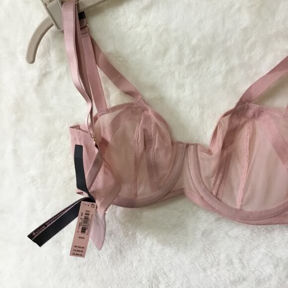 Victoria Secret Pink Unlined Mesh Balconette Bra - Picture 8 of 11
